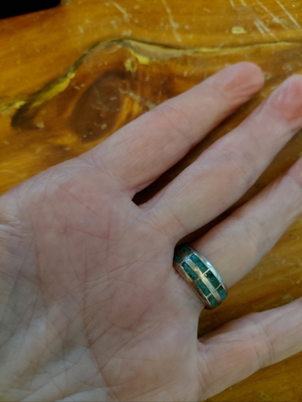 RARE #1 SUNDANCE "TURQUOISE COBBLE STONE" RING